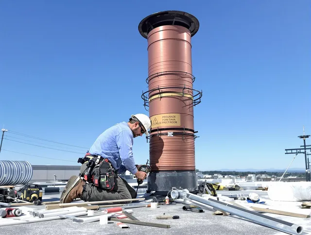 Installed chimney liner by Culver City Chimney Sweep in Culver City, CA