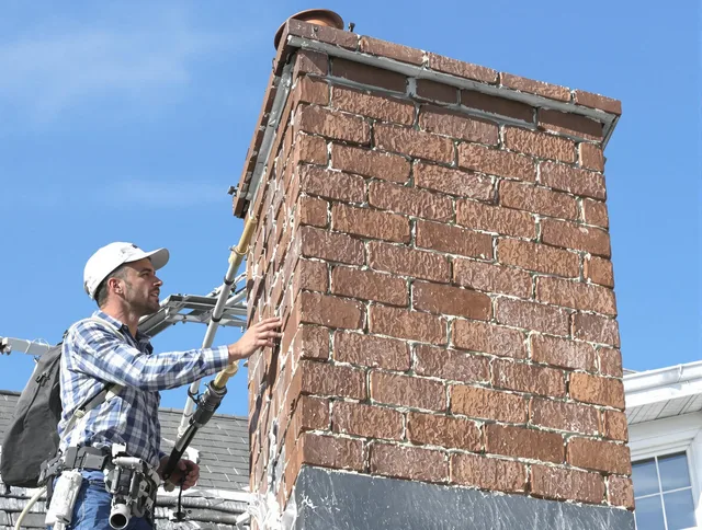 Brickwork for a chimney rebuild by Culver City Chimney Sweep in Culver City, CA