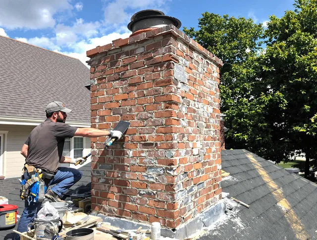 Completed chimney rebuild by Culver City Chimney Sweep in Culver City, CA