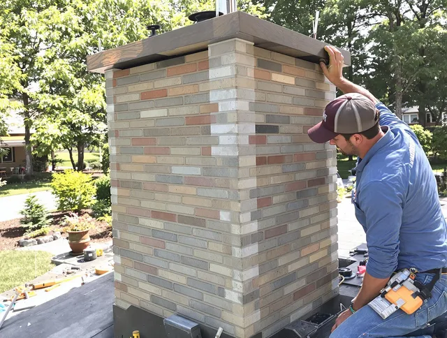 Culver City Chimney Sweep completing a modern chimney remodel in Culver City, CA